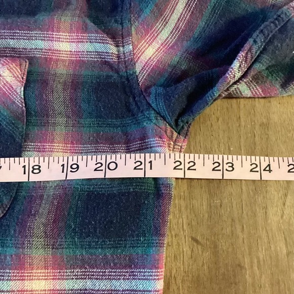 Rails Jackson Women's Plaid Flannel Button Up Shirt in Navy Pink Size Small - Picture 4 of 10